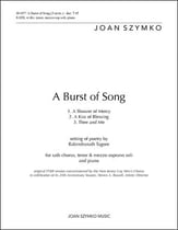 A Burst of Song SATB choral sheet music cover